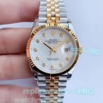 Swiss Replica Rolex Oyster Perpetual Datejust Watch White Dial Jubilee Band - EW Factory_th.jpg